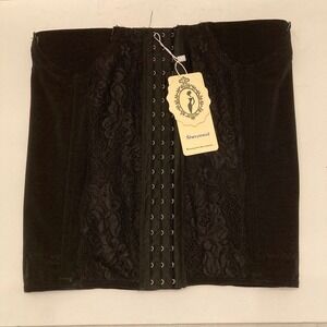 Shinymod Belly Band‎ Postpartum Waist Cincher Corset Trainer Womens XL Black